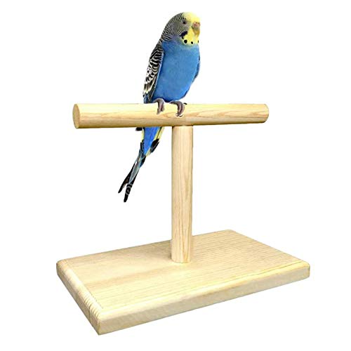 DreamAuro Wooden Bird Table Top Playful Climbing Stand for Cage Accessory Perch Bird Toy for Small Birds (B089Q9942J) Amazon Price History, Amazon Price Tracker