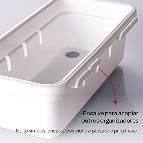 Organizador Gaveta Porta 12 Facas Antiderrapante Trava