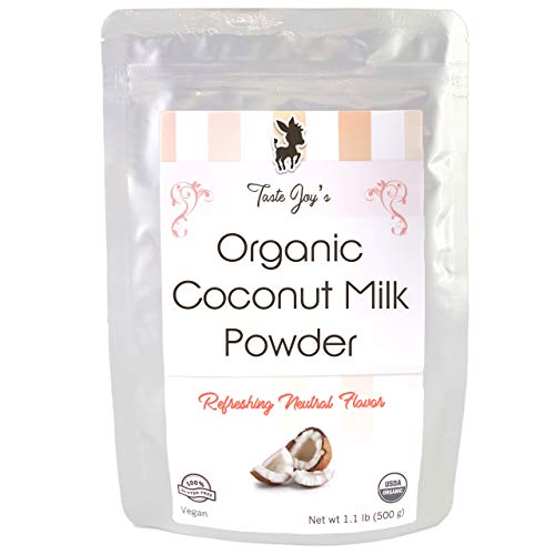 Premium Organic Coconut Milk Powder by Taste Joy (1.1lb) - Gluten Free, Vegan & Dairy Free