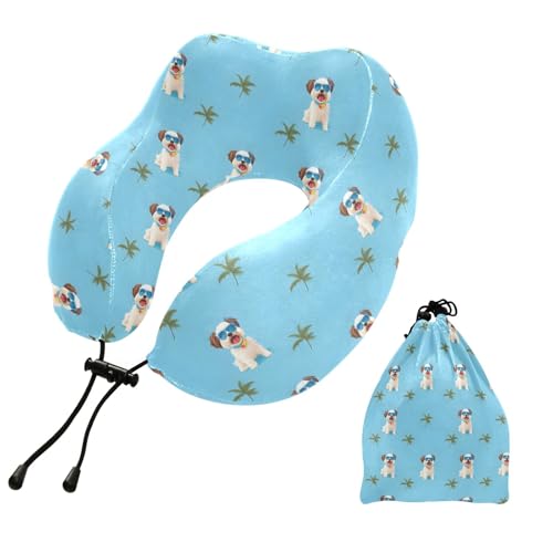 Almohada de cuello espuma viscoelástica portátil redonda miniatura 1