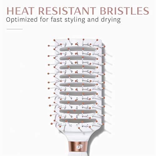 T3 Dry Vent Hair Brush | Vented Detangling Brush For Fast Blow Drying | Heat Resistant Bristles #TOP1