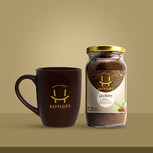Image of Instant Chicory Root Powder, Hazelnut Flavour Chicory Powder, 75g - HAPPISIPS