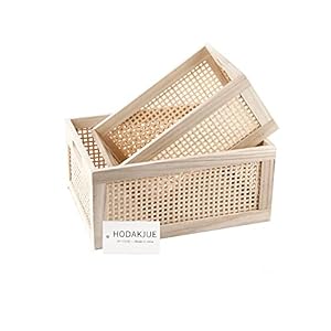 Desktop storage basket, sundry office drawer storage box, wood frame storage basket. (Rectangle-B-Set2) Desktop storage basket sundry office drawer storage box wood frame storage basket Rectangle B Set2