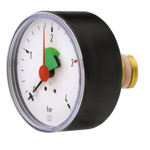 Cornat T593701 Manometer 0-4 bar, selbstdichtend für Anschluss...