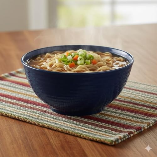 Image of Melamine Serving Bowls | Multipurpose Bowl Set | Mixing & Serving Bowls | Unbreakable, Lightweight, Food-Grade, Dishwasher Safe | Set of 3 (1000 ML Each) (Blue)