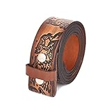 Gelante Genuine Full Grain Leather Belt Strap without Belt Buckle