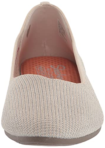 Skechers Women's Ballet Flat, Off White, 10