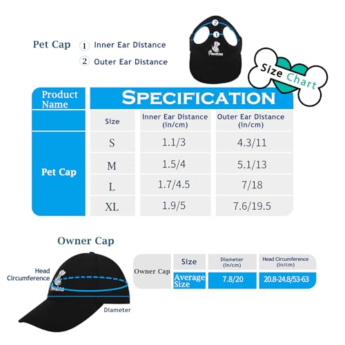 Pawaboo Haustier Baseball Mütze, 2 Stück Pet Eltern Kind Mütze, Sonnenhüte mit Ohrlöchern und Verstellbarem Kinnriemen, Haustier Familienhüte Outdoor Hundecap Sonnenschutzkappen, Klein, Tarnfarbe Grün