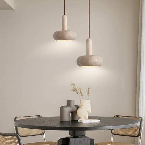 Cálida lámpara colgante de travertino para crear un hogar acogedor 2