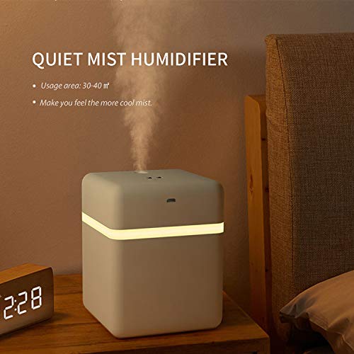 KKmoon Umidificador de névoa de indução inteligente 600mL difusor com luz LED Umidificador de esteri