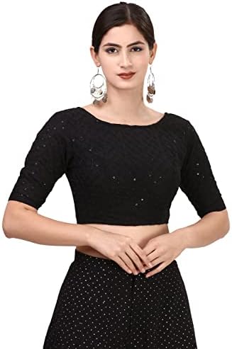 Oomph! Women Hakoba cotton high neck Blouse (pack of 1)