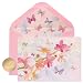 Papyrus Scattered Blossoms Boxed Blank Note Cards with Glitter, 12-Count