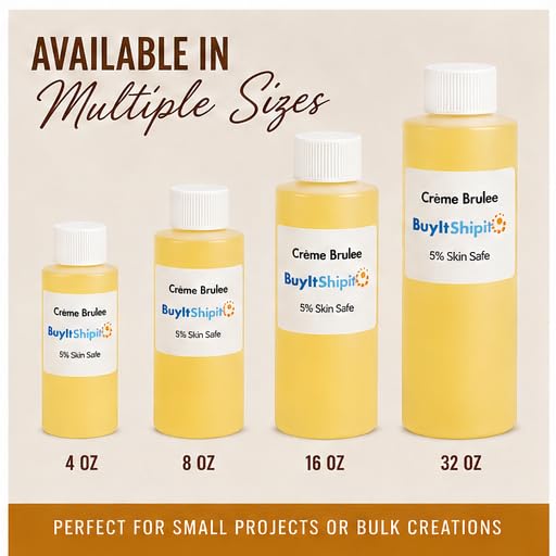 Image of Creme Brulee Fragrance from Our Holiday Collection - Perfect for Adding Aroma to Freshies, Candles, Diffusers, and Room Sprays - 32 oz