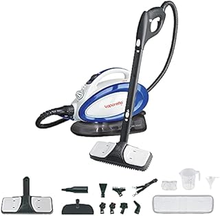 Polti PTGB0049 Vaporetto Go Steam Cleaner, 3.5 Bar, kills and eliminates 99.99% * of viruses, germs and bacteria, White/Blue, 28.5 cm*35.0 cm*28.0 cm