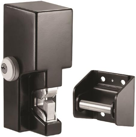 Securitron GL1-FLM Electromechanical Gate Lock, Black, Key Lock, Iron, Modern, Wi-Fi, Outdoor, Indoor, Gate, Access Control