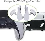 4Pcs Metal Back Paddles for PS5 DualSense Edge Controller,Rear Paddles Replacement Interchangable Grip Parts for PS5 DualSense Edge Wireless Controller(White) [video game]