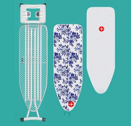 Ironing board side profile showing stability