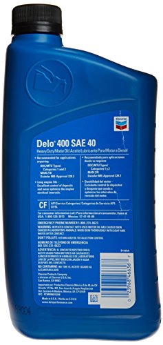 Image of Chevron Delo SAE Heavy Duty Motor Oil 40W, 1 Quart, Pack of 1
