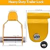 VXVMN Trailer Hitch Lock, Heavy Duty Alko Hitch Lock, High Security Anti Theft Trailer Lock for Securing AKS1300/2004/3004 & AK130/160 Caravan and Trailer Hitches #4