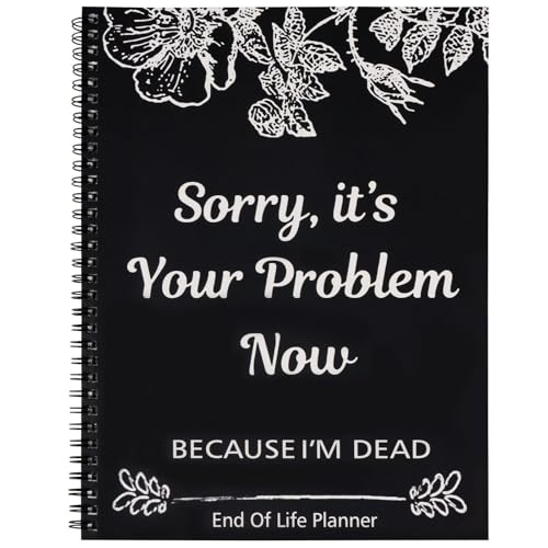 Twinsun End of Life Planner UK Sorry Its Your Problem Now Because Im Dead 2026 Calendars Wall Calendars