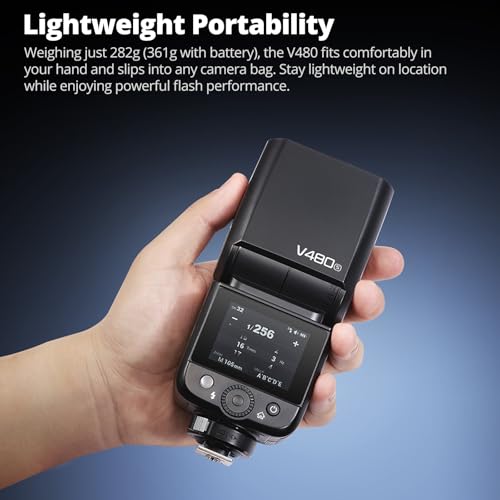 Image of Godox V480S Flash for Sony, V480-S GN50 High Output TTL Speedlite