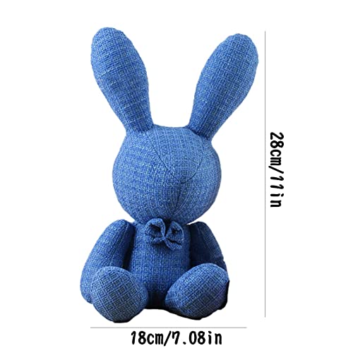 coelho feita à mão – Ornamento coelhinho pelúcia macio feito à mão, decoração páscoa para sala janta
