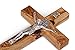 Wooden Wall Cross, St Benedict Crucifix, Made of Olive Wood in Bethlehem, Christian Spiritual Religious Gift. Size: 6 X 3.5” 