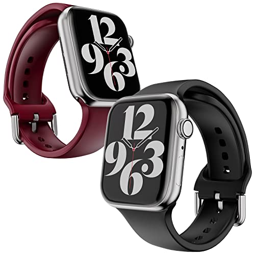 Lozadia Compatibile con Apple Watch Cinturino 41 mm, 40 mm, 38 mm, ricambio in silicone, compatibile con iWatch Cinturino Series 7, 6, 5, 4, 3, 2, 1, SE, 38 mm/40 mm/41 mm, 42/44/45mm