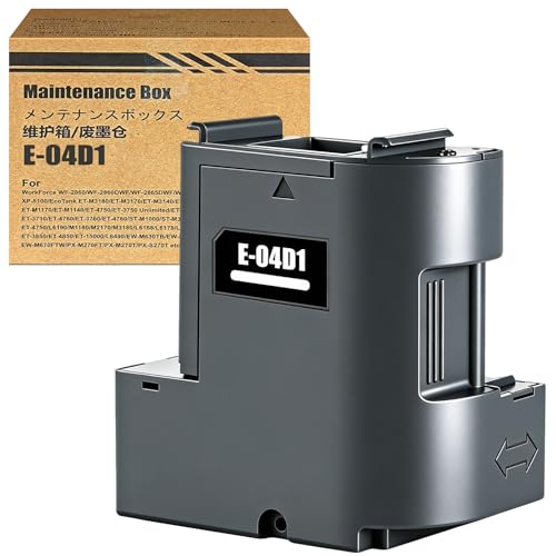 LAIPENG T04D1/T04D100 Boîte de Maintenance C13T04D100 04D1 Compatible avec Epson ET-4750 ET-4850 ET-3750 ET-15000 ET-3700 ET-4856 ET-5150 ET-5170 Réservoir d'encre résiduelle