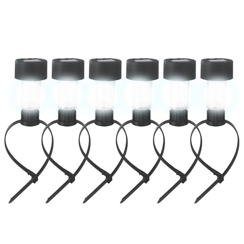 Djowyh Luces Solares para Piscina, 6 Unidades Lámpara Exterior, Luz Impermeable Ajustable con Banda para Iluminación Exterior de Terraza Estanque Jardín