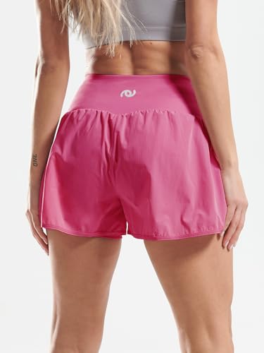 Image of CADMUS 2 in 1 Women's Spandex Athletic Shorts Gym Yoga Shorts Pockets