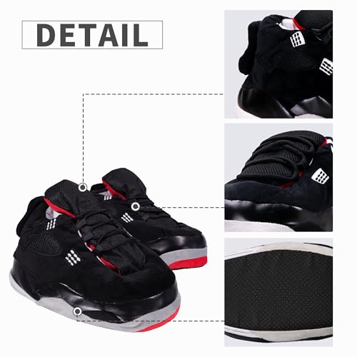 Image of Plush Sneaker Slippers, 17 Styles-Quiet Soles (No Waking Loved Ones), Anti-Slip Dry Indoor, Cozy for Cold Days, US 8-12 Unisex