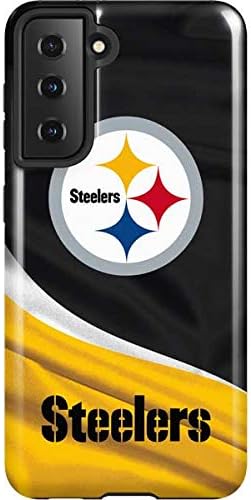 Skinit Pro Phone Case Compatible with Galaxy S21 5G - Officially Licensed NFL Pittsburgh Steelers Double Vision Design