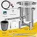 Nelyrho Propane Smelting Furnace Kit with 7kg Crucible, Support Stand, Tongs etc.，Full Stainless Steel Made, at Home Foundry Melting Aluminum Gold Silver Copper Scrap Metal Recycle