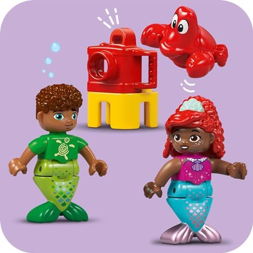 LEGO DUPLO Disney Ariel’in Sihirli Su Altı Sarayı 10435-2 Yaş ve Üzeri Küçük Deniz Kızı Seven Çocuklar İçin Eğitici Oyuncak Yapım Seti (116 Parça) - Görsel 6