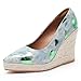 Lizoleor Classico Print Zeppa Espadrille Plateau Donna Scarpe...