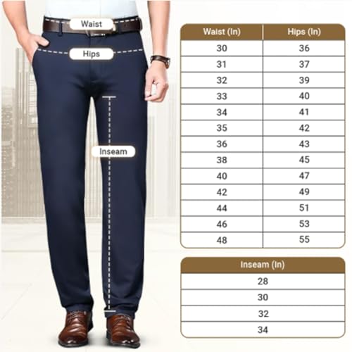 Silamone Timeless Stretch Pants, Lightweight Calormas Mens Pants, Men's High Stretch Straight Fit Trousers4