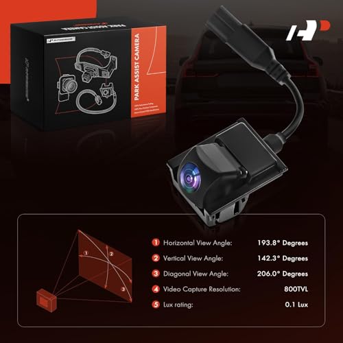 Image of A-Premium Park Assist Camera Rear View Backup Reverse Camera Compatible with Select Honda Models - 2018 2019 2020 Odyssey - Replace# 39530THRA23