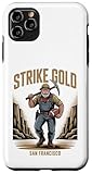 Installation facile Strike Gold San Francisco Cool Football City Sport Fan Coque pour iPhone 11 Pro Max