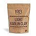 MB Herbals Light Kaolin Clay 250 Grams (8.81 oz) | Gentle Clay for Skin & Hair | Cleans Skin Pore | Exfoliates & Detoxifies Skin | Removes Excess Sebum from Skin