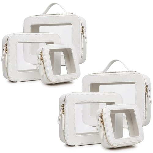 LAZYTAIL Makeup Bag | Transparent Toiletry Bag | Portable Waterproof Makeup Storage Bag...