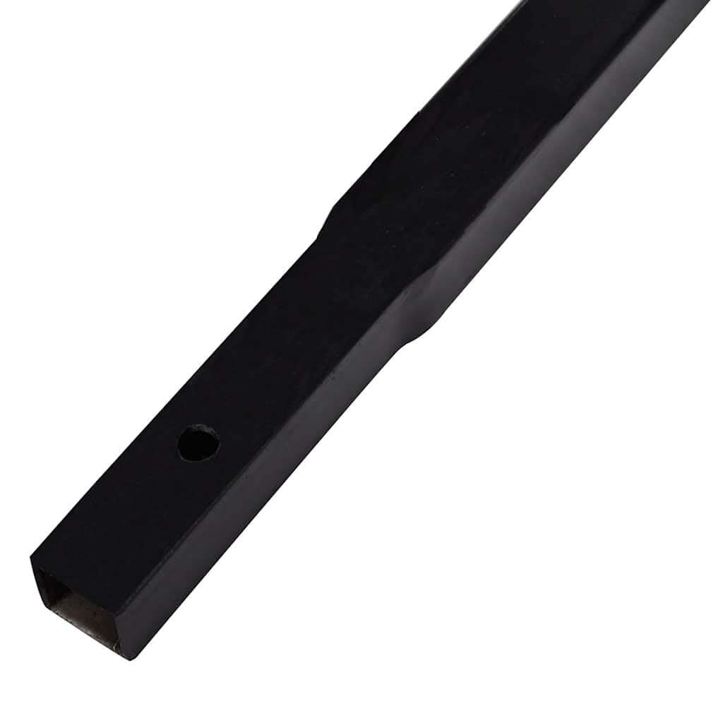 Rura przedłużająca do wiertarki 4 x 1 m, przyłącze rurowe z żelaza, czarna, ze śrubami, 30 x 30 mm, kwadratowa, kompatybilna z wiertarką, wkrętarką akumulatorową do trudno dostępnego montażu