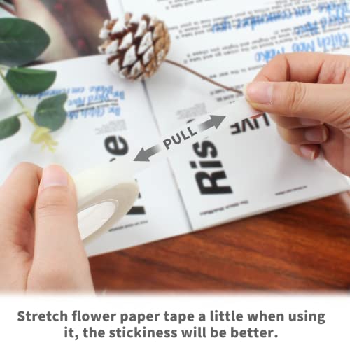 Auvotuis 4 Rolls White Floral Tapes, 1/2 Inch Wide 30Yards/ Roll Floral Stem Wrap Tapes Waterproof Florist Tape For Bouquets Wrapping And Crafts #TOP3
