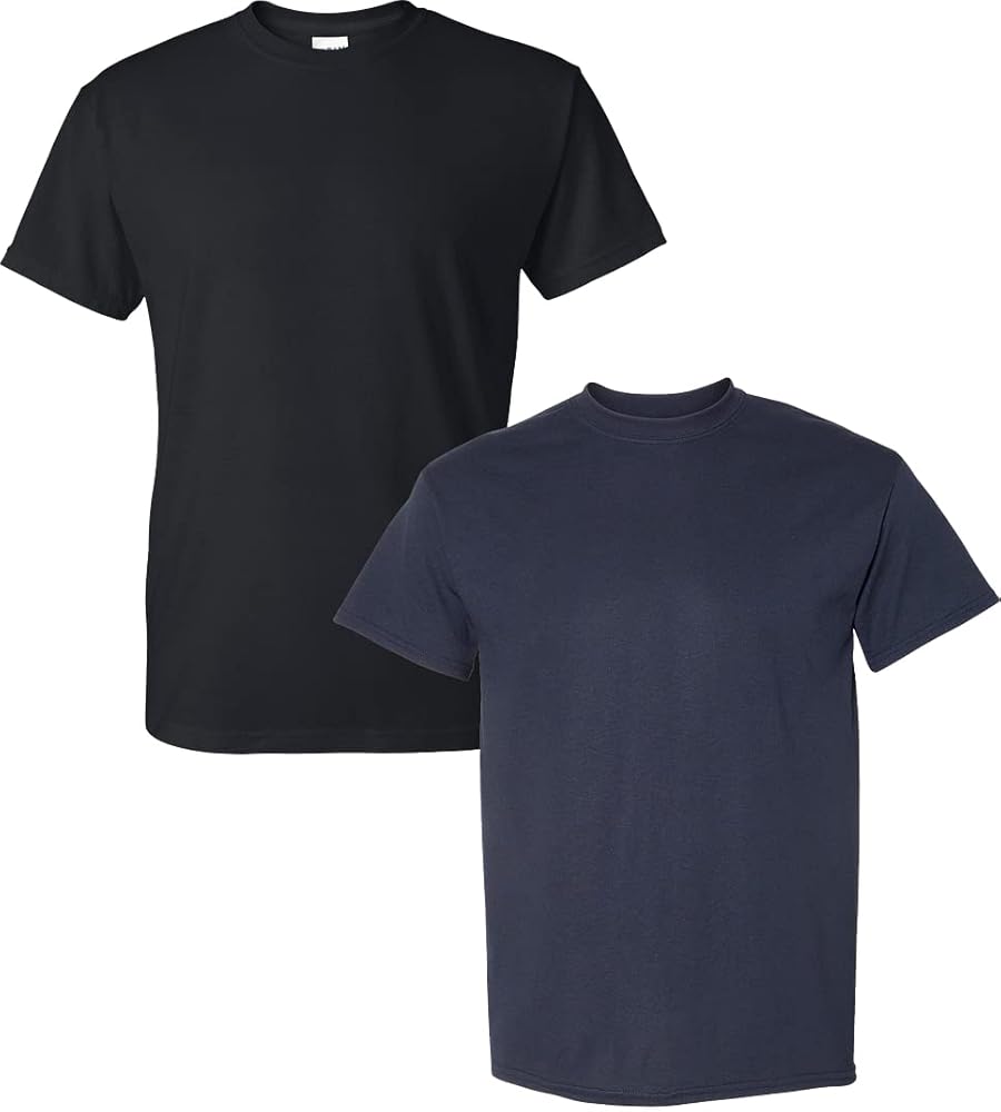 Gildan DryBlend 50 Algodón/50 Poly Camiseta Negro/arena Para