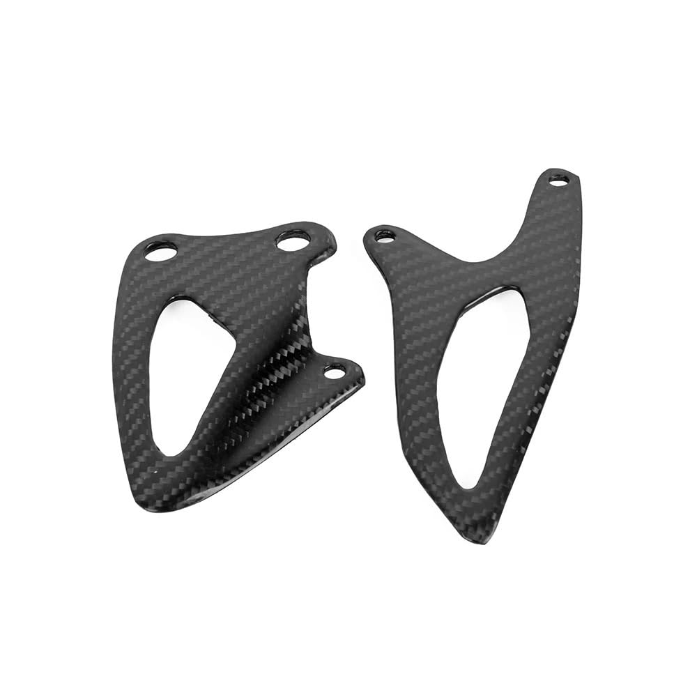 Piastre paratacchi per pedane in fibra di carbonio per moto | Per YAMAHA YZF R1 2015 2016 2017 2018