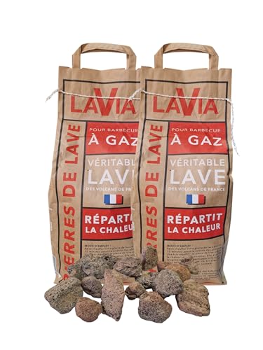 Piedra de Lava Barbacoa de Gas 30-50 mm Gris (6 Kg)