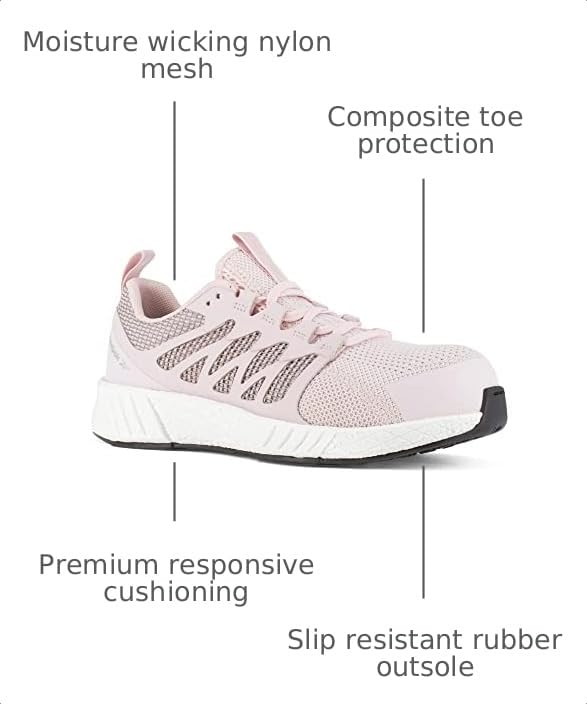 Image of Reebok Work Women's Fusion Flexweave Work Pink Composite Toe Boots