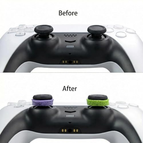 Image of MOLOPPO 8PCS Precision Rings kit for PS4,for PS5, for Xbox, for PS5 Accessories, for Xbox Accessory, Gaming Accessories(Black /White /Purple /Green)