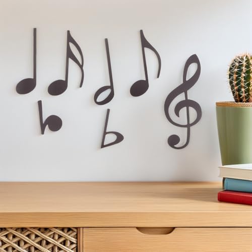 Imanes de notas musicales Kisangel con alta fijación para pizarras de profesores 6