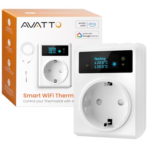 AVATTO Smart Temperaturregler, Digital Thermostat Steckdose...
